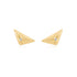 Gold Triangle Kiss Studs